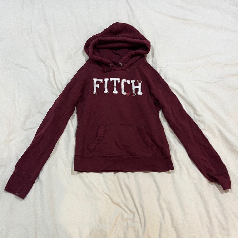 Burgundy Abercombie Hoodie S
